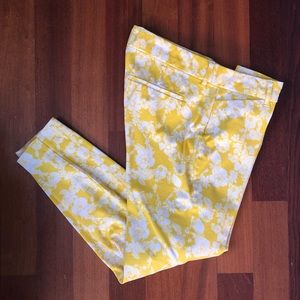 Yellow + White Patterned Old Navy Pants